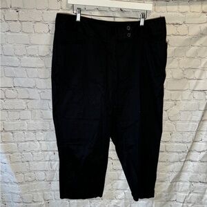 Lane Bryant Elegant Black cropped pants